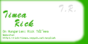 timea rick business card